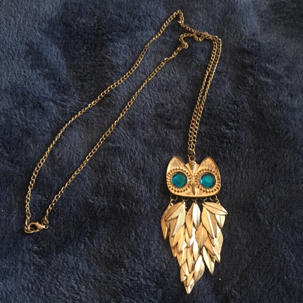 Owl long necklace